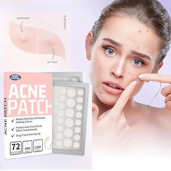 72pcs Invisible Salicylic Acid Acne Patches – Target & Heal Blemishes Effortlessly