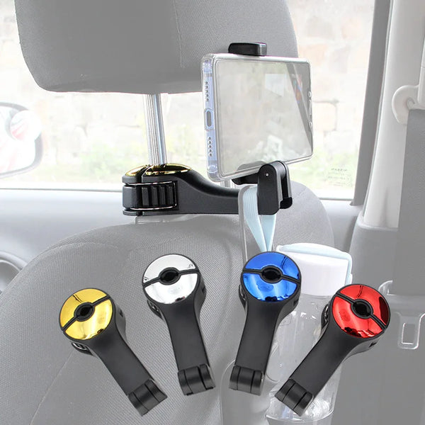 Multi-Functional 2-in-1 Car Hook – Hidden Hook & Phone Holder