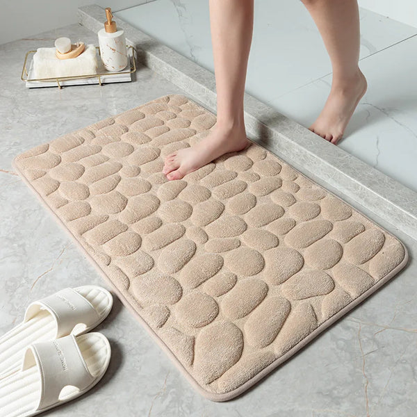 Cobblestone Luxe Memory Foam Bath Mat